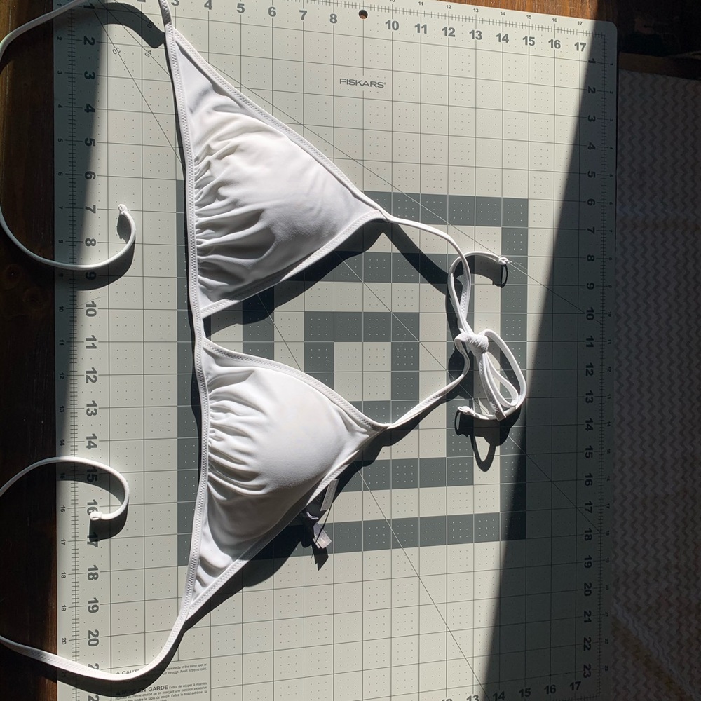 White American Eagle Bikini Top